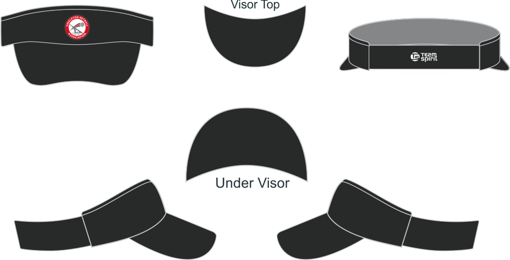 Singleton Netball Supporter Hard Peak Visor | Team Spirit
